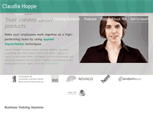 Tablet Screenshot of claudiahoppe.com